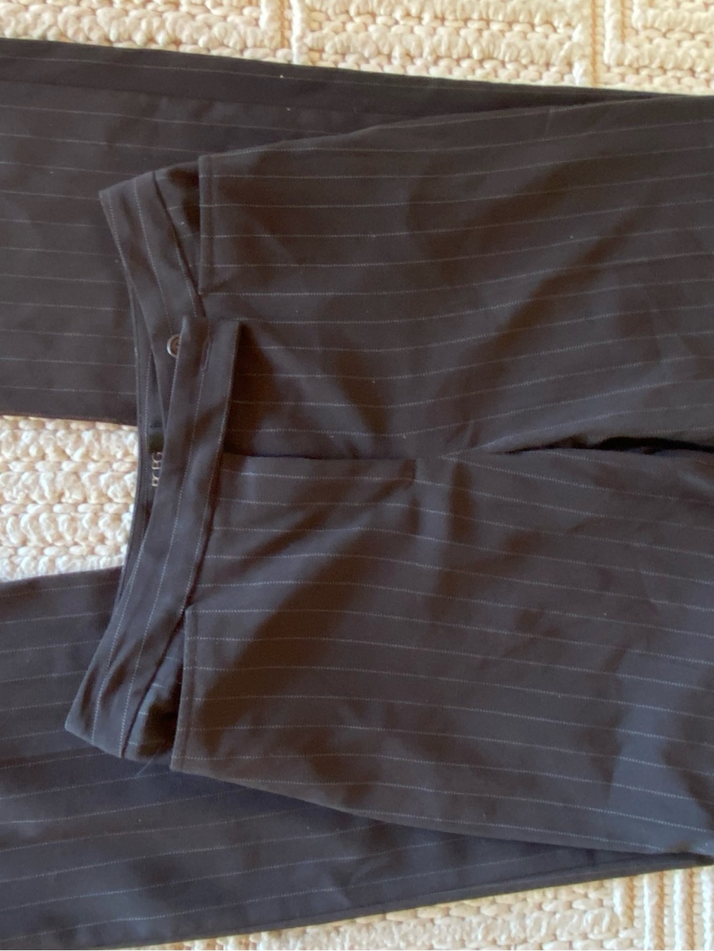 BCBGMaxAzria Black Pinstripe Dress Pants